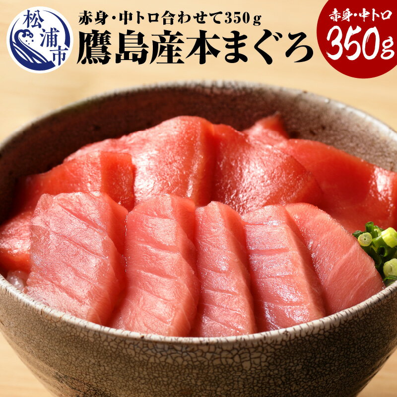 【ふるさと納税】鷹島産本まぐろ 中トロ赤身合わせて350g【B0-014】 鷹島産 本マグロ まぐろ 中トロ 赤身 魚 生魚 刺身 海鮮 鮪 松浦 ギフト お刺身 新鮮 海鮮丼 漬け 良質 中とろ 美味しい