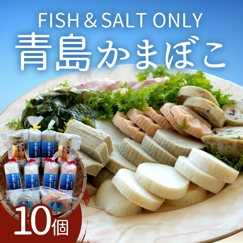 【ふるさと納税】FISH&SALT ONLY 青島かまぼこ10個入り【B5-069】 かまぼこ 蒲鉾 カマボコ すり身 詰め合わせ セット 10個入り 無添加 送料無料