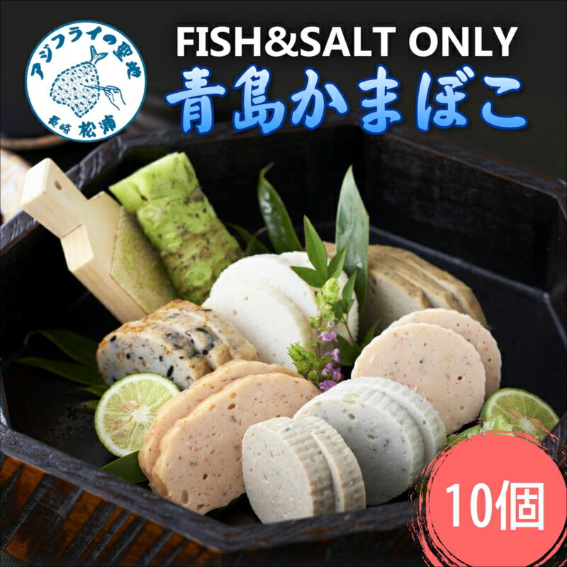 FISH&SALT ONLY 青島かまぼこ10個入り[B5-069] かまぼこ 蒲鉾 カマボコ すり身 詰め合わせ セット 10個入り 無添加 送料無料