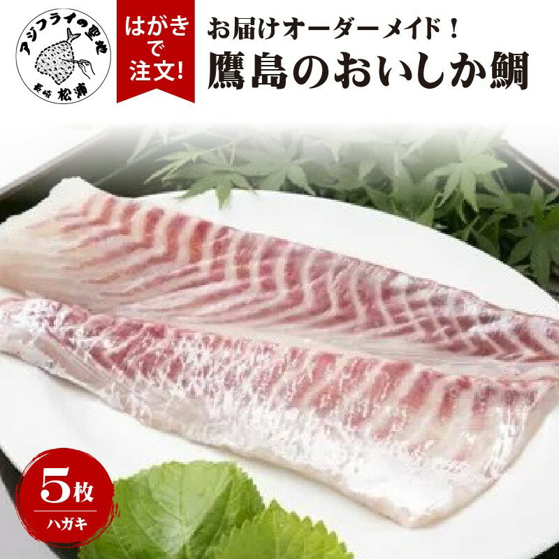 【ふるさと納税】お届けオーダーメイド 鷹島のおいしか鯛1.2kg 5【I0-013】 タイ 鯛 真鯛 マダイ 贈答用 真空パック 魚 刺身 アラ 煮付