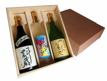焼酎飲み比べセットTTP(芋、麦、リキュール)
