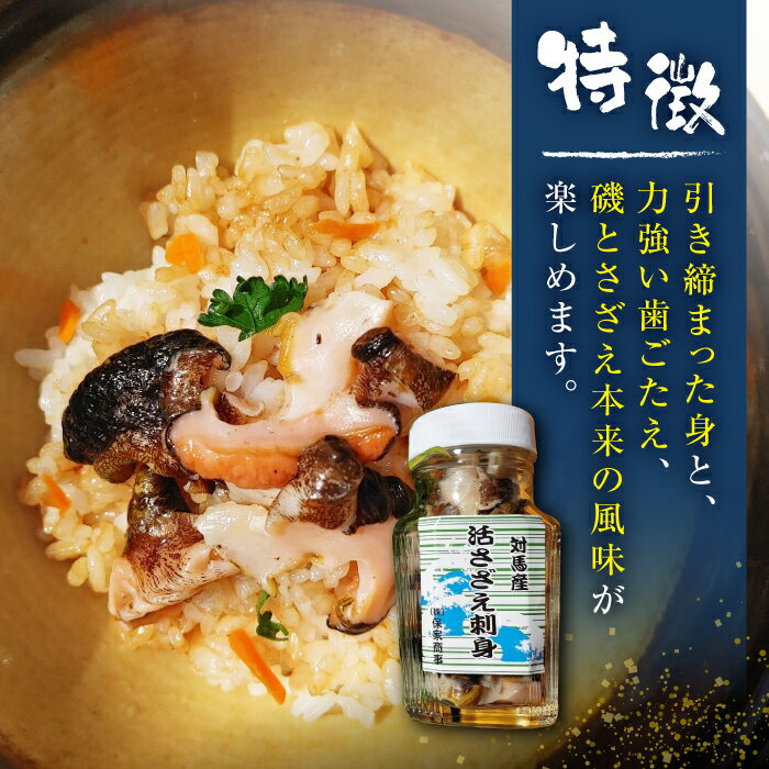 【ふるさと納税】対馬産 活サザエ 刺身 100g×2本《対馬市》【保家商事】 さざえ サザエ 刺し身 海鮮 魚貝 貝 海産物 [WAA008]