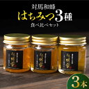 【令和5年度産】【ふるさと納税】対馬 和蜂 はちみつ 3種 食べ比べ セット 《対馬市》【特定非営利活動法人 對馬次世代協議会（対馬コノソレ）】 蜂蜜 ハチミツ 日本ミツバチ 二ホンミツバチ WAM011