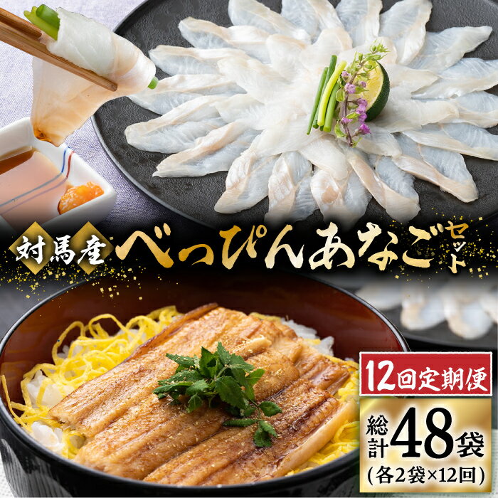 魚介類・水産加工品(その他)人気ランク14位　口コミ数「0件」評価「0」「【ふるさと納税】【全12回定期便】対馬産 べっぴん あなご 詰め合わせ 《 対馬市 》【 桐谷商店 】 対馬 新鮮 ふわふわ 穴子 刺身 海産物 魚介 [WAQ006]」