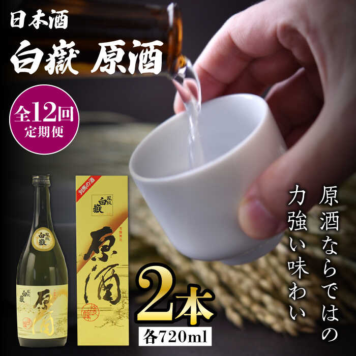 【ふるさと納税】【全12回定期便】白嶽 原酒 19度 720ml 2本セット《対馬市》【株式会社サイキ】対馬 酒 贈り物 日本酒 プレゼント ご当地 名酒[WA...