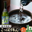 【ふるさと納税】【全2回定期便】純米焼酎 こっぽうもん 25度 720ml 2本セット《対馬市》【株式会社サイキ】対馬 酒 贈り物 米焼酎 プレゼント 焼酎[W...