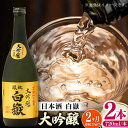 【ふるさと納税】【全2回定期便】対馬の地酒 白嶽 大吟醸 15度 720ml 2本セット《対馬市》【株式会社サイキ】対馬 酒 贈り物 日本酒 プレゼント ご当地...