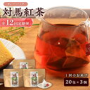 【ふるさと納税】【全12回定期便】対馬紅茶 ティーバッグ 20包入×3袋《対馬市》【つしま大石農園】 対馬 紅茶 お茶 ティー べにふうき茶葉 フルーティー [...