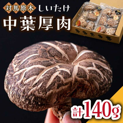 対馬 あべまき 原木 しいたけ 中葉厚肉 140g《対馬市》【大石商店】肉厚 椎茸 煮物 干ししいたけ 和食[WBJ002]