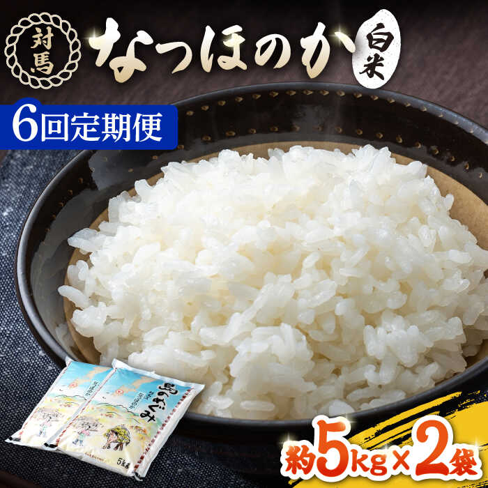 【ふるさと納税】【全6回定期便】対馬産「 なつほのか 」5kg×2【対馬農業協同組合】《対馬市》潮風 ご飯 米 ふっくら ツヤツヤ 甘い 弁当 離島 お弁当[WBM007]