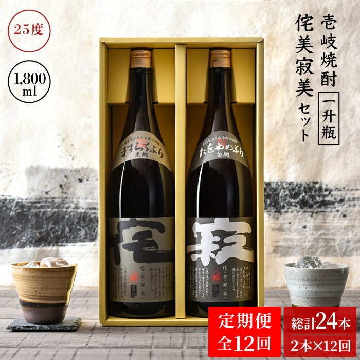 【ふるさと納税】【全12回定期便】侘美寂美(わびさび)一升瓶2本セット[JAD018] 240000 240000円