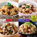 【ふるさと納税】【全2回定期便】島の炊き込みご飯の素《壱岐市》【若宮水産】?炊き込みご飯 たき込みご飯 たこ さざえ ひじき ブリ セット 詰め合わせ 定期便 ...