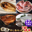 【ふるさと納税】【全12回定期便】厳選 壱岐干し物セット《壱岐市》【馬渡水産】あじ アジ いわし イワシ たい タイ いか イカ 鯛 鯵 鰯 干物 ひもの 干物...