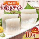 【ふるさと納税】刺身用 剣先イカ 10杯（約2kg）（急速...