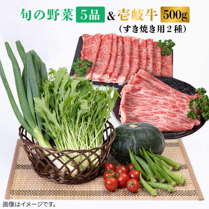 17位! 口コミ数「0件」評価「0」《A4～A5ランク》壱岐牛ロース500g（ロース250g・肩ロース250g）・旬の野菜5品《壱岐市》【壱岐市農業協同組合】[JBO039] ･･･ 