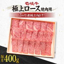 【ふるさと納税】【全3回定期便】《A4～A5ランク》 壱岐牛 極上 ロース 400g（焼肉用）《壱岐市》【壱岐市農業協同組合】 [JBO083] 冷凍配送 黒毛和牛 A5ランク 肉 牛肉 ロース 焼肉 焼き肉 赤身 定期便 BBQ 焼肉用