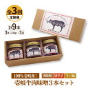 【ふるさと納税】【全3回定期便】壱岐牛の肉味噌3本セット[JBW014] 36000 36000円