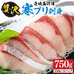 【ふるさと納税】贅沢 寒ブリ 刺身 750g（150g×5パック）《壱岐市》【天下御免】 刺し身 海鮮 鮮魚 寒ぶり 海鮮丼 魚 [JDB351] 13000 13000円 のし プレゼント ギフト