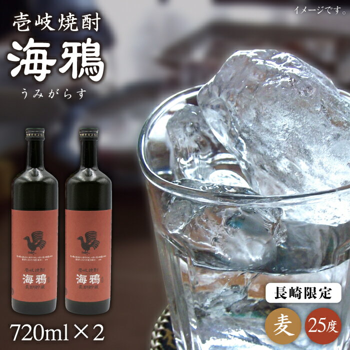 麦焼酎 海鴉 720ml×2本(25度)[壱岐市][天下御免][JDB034] 焼酎 壱岐焼酎 むぎ焼酎 本格焼酎 お酒 熟成 ギフト プレゼント 地酒 飲み比べ セット 14000 14000円