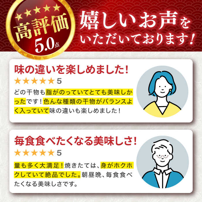 【ふるさと納税】【全6回定期便】ひものや つかもとの旬のおまかせ干物詰め合わせ《梅》[JDR010] 干物 ひもの みりん干し おまかせ 詰め合わせ アジ あじ いわし イワシ イカ 72000 72000円 冷凍配送 3