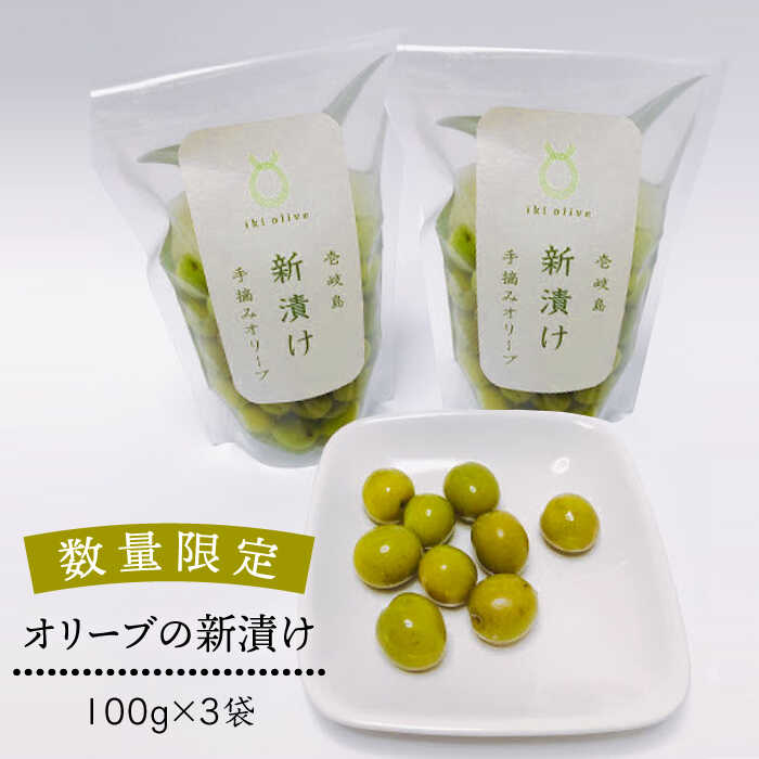 【数量限定】オリーブの新漬け（100g × 3袋） [JDU008] オリーブ おつまみ 17000 17000円