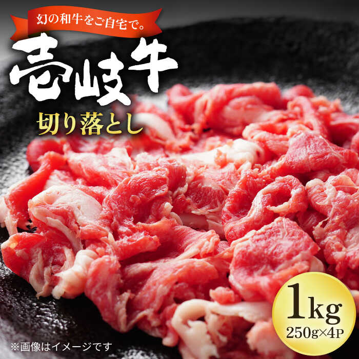 壱岐牛 切り落とし 250g×4パック[壱岐市][長崎フードサービス] 1キロ 牛肉 牛 精肉 和牛 黒毛和牛 高級 スネ肉 スライス 焼肉 バーベキュー すき焼き 冷凍配送 16000 16000円 