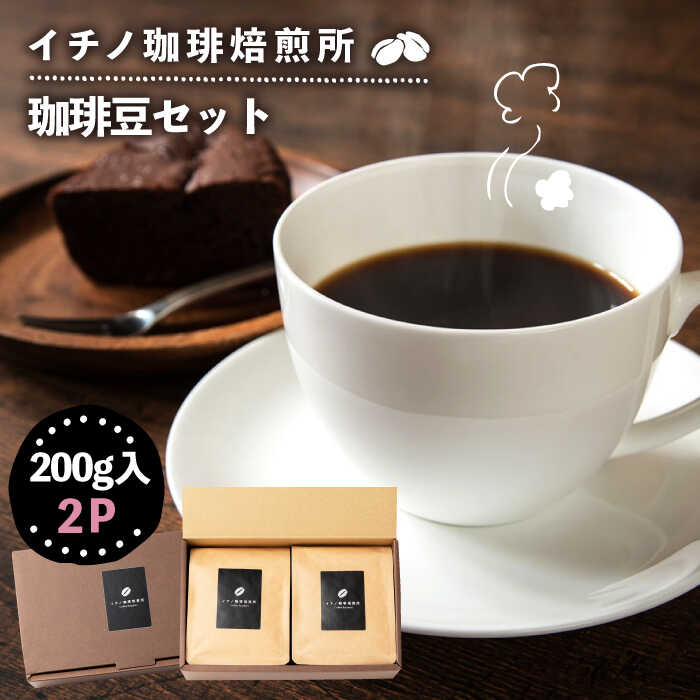 コーヒー豆のセット 200g×2パック(粉も選べる)[壱岐市][イチノ珈琲焙煎所 ][JEQ003] コーヒー 珈琲 コーヒー豆 ストレートコーヒー おうち時間 自家焙煎 豆 粉 選べる 13000 13000円