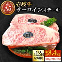 【ふるさと納税】【全12回定期便】極上 壱岐牛 A5ランク サーロイン ステーキ 350g × 2枚 雌 《 壱岐市 》【 KRAZY MEAT 】ステーキ肉 厚切り 赤身 希少部位 お肉 牛肉 黒毛和牛 サーロインステーキ [JER029]