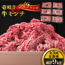 【ふるさと納税】【全3回定期便】壱岐牛 A5ランク 牛ミンチ 約500g×6《壱岐市》【KRAZY MEAT】[JER046] 小分け ミンチ 挽き肉 ひき肉 牛肉 赤身 ハンバーグ 肉 個包装 102000 102000円