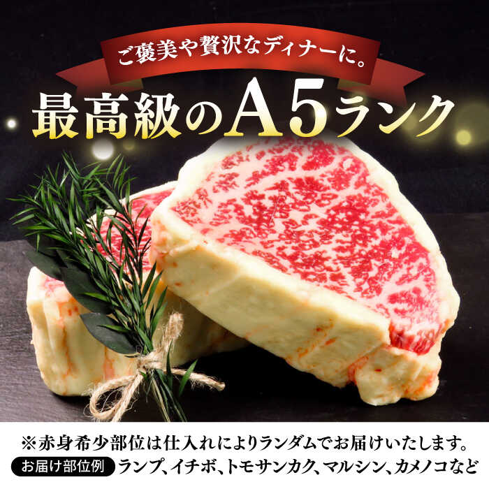 【ふるさと納税】【全6回定期便】＼ぐるナイで紹介／ 【30日間バター熟成】壱岐牛 A5ランク 希少部位 赤身ステーキ 200g×2枚（雌）部位おまかせ《壱岐市》【KRAZY MEAT】[JER062] 黒毛和牛 A5ランク ステーキ 赤身 希少部位 牛肉 肉 200000 200000円 20万円