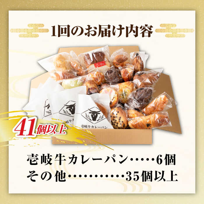 【ふるさと納税】【全6回定期便】壱岐島満喫食べ放題 パック 41個 セット カレー パン ハード ステーキ 朝食 高級 詰め合わせ 《壱岐市》【パンプラス】[JEU015] 300000 300000円 冷凍配送