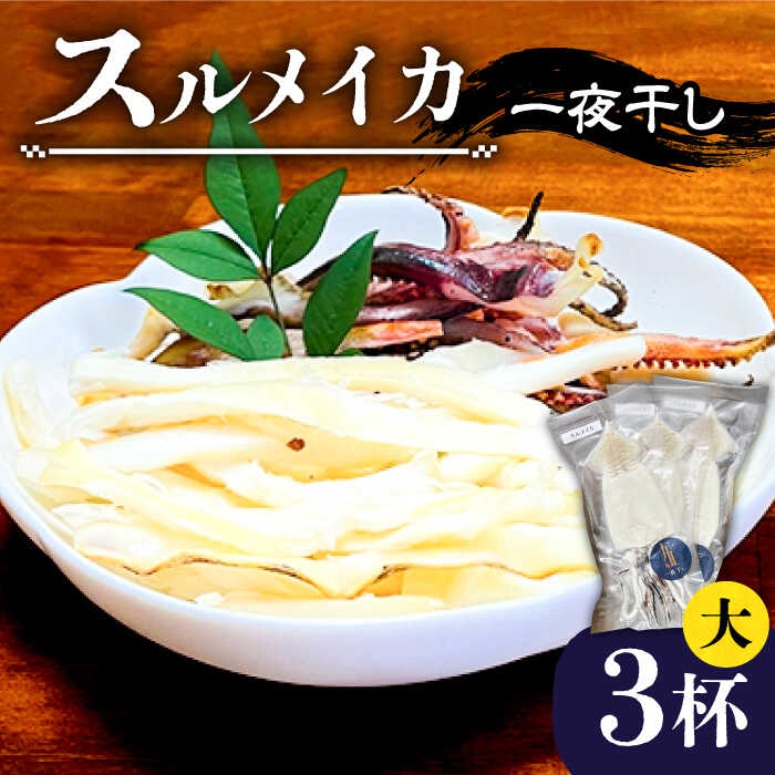 【ふるさと納税】スルメイカ 一夜干し （大）3杯 《壱岐市》【株式会社マルショウ】 いか イカ スルメ おつまみ [JEW010] 12000 12000円 のし プレゼント ギフト 冷凍配送