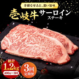 【ふるさと納税】【全3回定期便】 壱岐牛 サーロインステーキ 400g（200g×2枚）《壱岐市》【株式会社イチヤマ】[JFE017] 冷凍配送 黒毛和牛 A5ランク 定期便 赤身 肉 牛肉 サーロイン ステーキ 焼肉 焼き肉 BBQ 72000 72000円 焼肉用