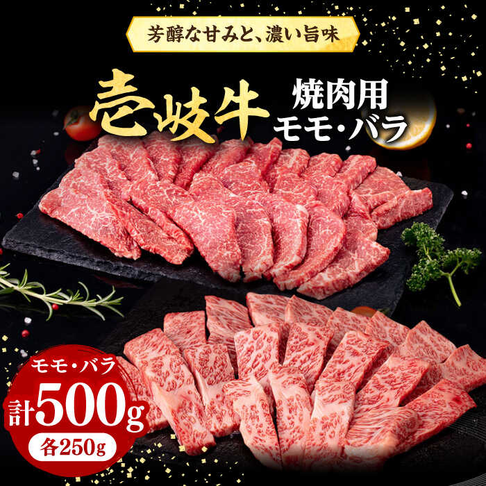 壱岐牛 焼肉用 モモ・バラ 500g[壱岐市][株式会社イチヤマ][JFE058] 赤身 肉 牛肉 焼肉 焼き肉 モモ バラ カルビ 冷凍配送 BBQ 19000 19000円