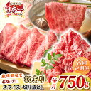【ふるさと納税】【全3回定期便】【訳あり】【A4〜A5ランク】 長崎和牛 しゃぶしゃぶ・すき焼きセット 750g《壱岐市》【株式会社MEAT PLUS】 肉 牛...