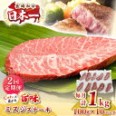 【ふるさと納税】【全2回定期便】【厳選希少部位】長崎和牛 ミスジステーキ 約1kg(100g×10枚)《壱岐市》【株式会社MEAT PLUS】 肉 牛肉 和牛 ...