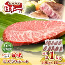 【ふるさと納税】【全6回定期便】【厳選希少部位】長崎和牛 ミスジステーキ 約1kg(100g×10枚)《壱岐市》【株式会社MEAT PLUS】 肉 牛肉 和牛 ...