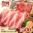 【ふるさと納税】【全3回定期便】【訳あり】【A4~A5ランク】長崎和牛 しゃぶしゃぶ・すき焼き用 500g(肩ロース肉・肩バラ肉・モモ肉)《壱岐市》【株式会社M...