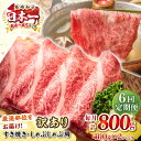【ふるさと納税】【全6回定期便】【訳あり】【A4~A5ランク】長崎和牛 しゃぶしゃぶ・すき焼き用 800g(400g×2パック)(肩ロース肉・バラ肉・モモ肉)《...