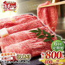 【ふるさと納税】【全6回定期便】【訳あり】【A4〜A5ランク】 長崎和牛 赤身 霜降り しゃぶしゃぶ・すき焼き用 800g(400g×2パック)(肩・モモ)《壱...