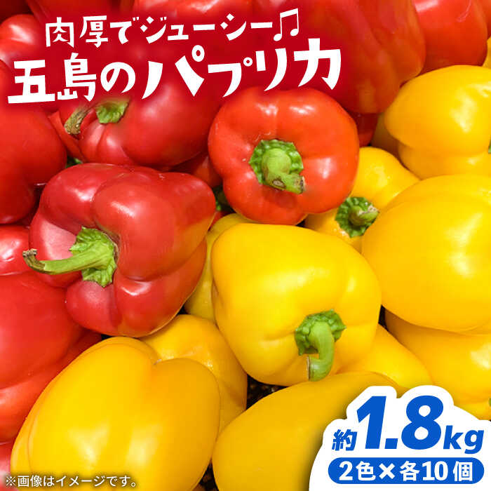 肉厚でジューシーなパプリカ。 色鮮やかで食卓を華やかにしてくれるだけでなく、栄養価も豊富です。 生でサラダに、ピクルスに、炒め物に、バーベキューに、トースターでこんがり焼いてさらに甘く、煮込料理などにもお使いいただけます。 地場産品基準該当理由 市内で生産されたパプリカを返礼品としているため。 商品説明 名称パプリカ（赤6個・黄6個） 内容量M玉×12個＝約1.8kg（赤6個・黄6個） 原料原産地長崎県五島市産 賞味期限発送日より10日程度 アレルギー表示アレルギーなし食品 配送方法冷蔵 配送期日2週間程度 提供事業者農業法人　株式会社HPIファーム パプリカ 赤 黄 セット 詰め合わせ 野菜 やさい 生 サラダ ピクルス 九州 長崎 国産 お取り寄せ#/野菜・果物/野菜/ #/野菜・果物/詰め合わせ/ ■ 関連商品