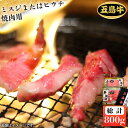 【ふるさと納税】【日時指定必須】五島 牛 ミスジ または ヒウチ 焼肉用 約800g（自家製たれ付き）焼肉 取り寄せ 五島市 / 鬼岳牧場 [PEK014]