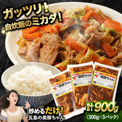 楽天ふるさと納税　【ふるさと納税】味付け豚肉 美豚ちゃん300g×3個【長崎フードサービス】 [PEL001]