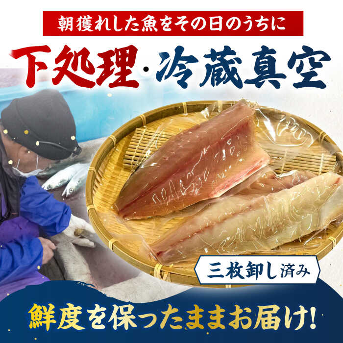 【ふるさと納税】金澤仕立て 鮮魚ボックス 旬の魚2種 五島市/金沢鮮魚[PEP006] 冷蔵 真空パック 新鮮 下処理済み 海鮮 刺身 セット