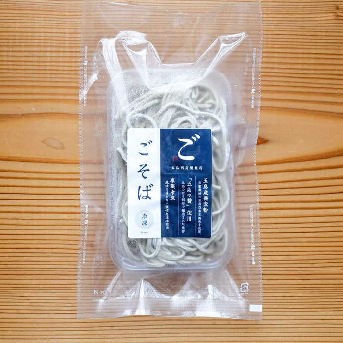 【ふるさと納税】【島の風土が凝縮！五島の蕎麦】ごSOBA ごそば 4人前 魚醤使用の麺つゆ付き ざるそば 冷凍 五島市/株式会社Factory [PFN006]