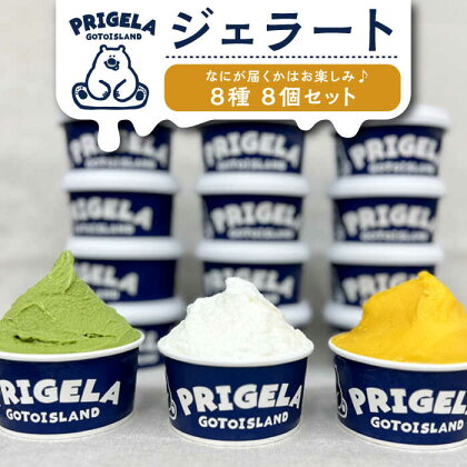 ジェラート 8個セット 8種 お取り寄せ スイーツ アイスクリーム 食べ比べ 五島市/PRIGELA[PFV001]