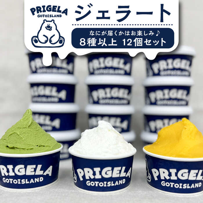 ジェラート 12個セット 8種以上 お取り寄せ スイーツ アイスクリーム 食べ比べ 五島市/PRIGELA 