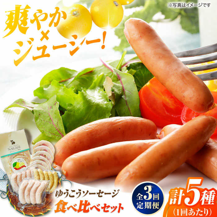 【ふるさと納税】【全3回定期便】長崎伝統柑橘【ゆうこう】食べ比べセット ソーセージ ハム ウインナー Gris Hause NAGASE / 五島市[PGF010] ソーセージ 詰合せ 詰め合わせ セット ウィンナー 肉 豚 五島 五島列島 五島美豚
