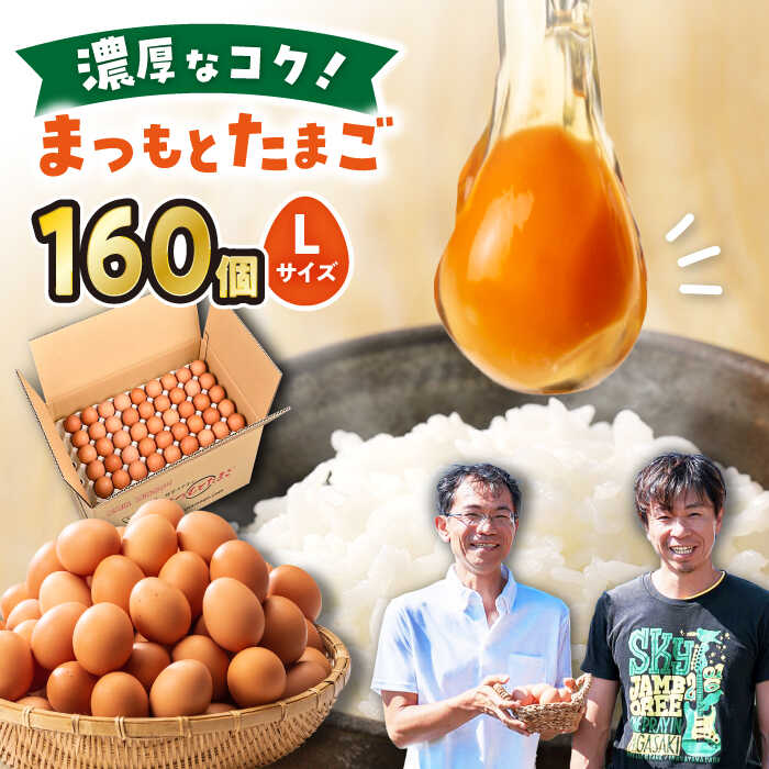 [ Lサイズ 160個 ]卵で違いを生みたいなら「 まつもとたまご 」[松本養鶏場][CCD013] 長崎 西海 卵 生卵 新鮮 卵かけごはん 安全 安心 美味しい こだわり 少数飼い 贈答 ギフト Lサイズ 赤玉