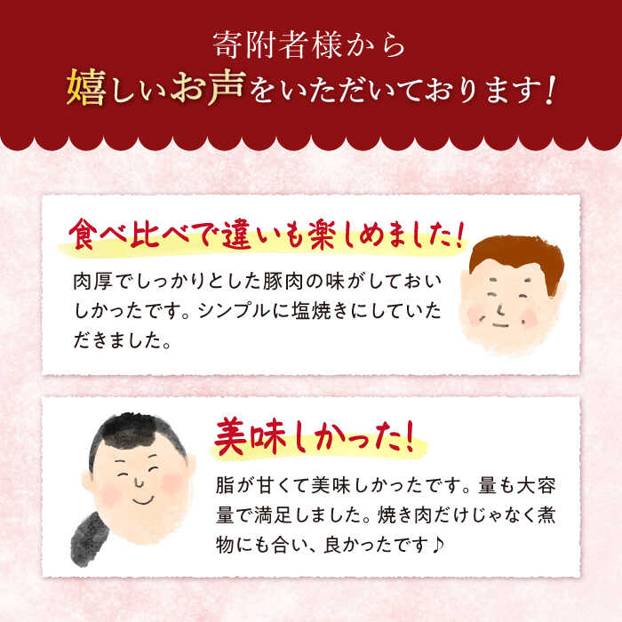 【ふるさと納税】【 訳あり 】【 食べ比べ 】大西海 SPF豚 背ロース ＆ バラ （ 焼肉 用）計1.3kg（各650g）＜大西海ファーム＞ [CCY007] 長崎 西海 肉 食品 肉類 国産 豚肉 こだわり セット 甘み 旨み ブランド豚 贈答 ギフト